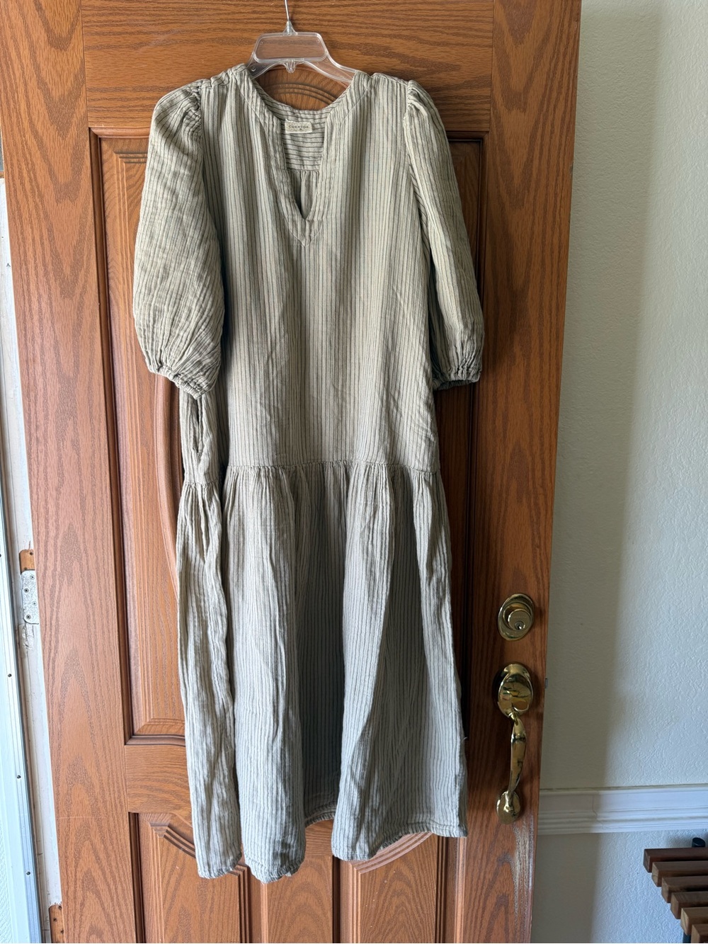 Curator SF Striped Cotton Maxi Dress